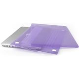 MacBook Pro Retina 15.4 inch Kristal structuur hard Kunststof Hoesje / Case (paars)