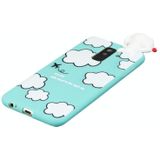 Voor Galaxy A6+ (2018) Shockproof Cartoon TPU Beschermhoes(Clouds)