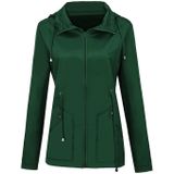 Regenjas Waterdichte kleding buitenlandse handel Hooded Windbreaker jacket regenjas  maat: XL (groen)