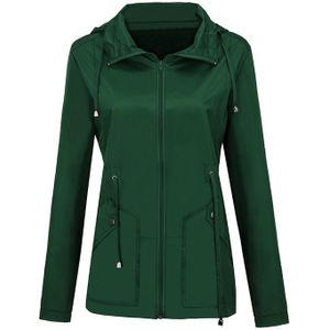 Regenjas Waterdichte kleding buitenlandse handel Hooded Windbreaker jacket regenjas  maat: XL (groen)