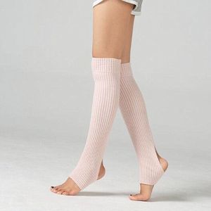Lange Leggings Latin Ballet Sokken Volwassen kinderen leggings wol sokken (Naakt Roze)