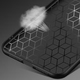 Voor Huawei mate 10 XINLI stiksels doek Textue schokbestendig TPU beschermhoes met ring houder (zwart)