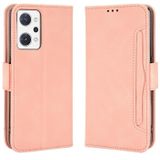 For OPPO Reno7 A Skin Feel Calf Texture Card Slots Leather Phone Case(Pink)