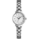 Skmei 1410 Lady Quartz horloge Europese en Amerikaanse Fashion Watch Business Leisure stalen riem Lady horloge (zilver)