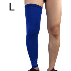 Outdoor basketbal badminton sport knie pad paardrijden Running Gear lange ademende bescherming benen panty  maat: L