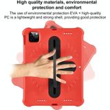 Shield 360 Rotatie Handvat EVA Shockproof PC Tablet Case Voor iPad Pro 11 2018/2020/2021/Air 4/Air 5 10.9 (Rood Zwart)