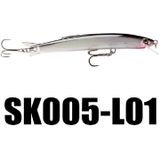 SeaKnight SK005 Lure Bait Long Shot Type Shallow Water Deception Mino Alice Bass Mandarin Fish Hard Bait (L01)