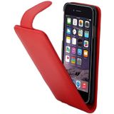 Voor iPhone 8 & 7 gewone textuur verticaal flip lederen draagtas met kaartslot (rood)