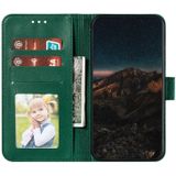 Voor Motorola Moto G5 Plus 5G Feather Pattern Litchi Texture Horizontale Flip Lederen case met Wallet & Holder & Card Slots(Groen)