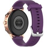 18mm Texture Siliconen Polsband Horloge Band voor Fossil Female Sport / Charter HR / Gen 4 Q Venture HR (Donkerpaars)