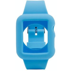 siliconen horlogeband Vervanging voor horloge 42mm(blauw)