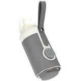 027 Lederen Gesoleerde Babyfles Cover Verwarming Bottle Tas  Grootte: Gratis Size (Dark Gray)