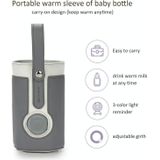 027 Lederen Gesoleerde Babyfles Cover Verwarming Bottle Tas  Grootte: Gratis Size (Dark Gray)