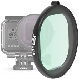 JSR Ronde Housing Star Effect Lens Filter voor GoPro HERO8 Zwart