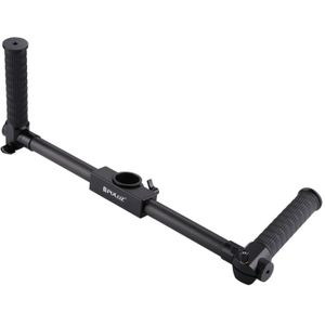 PULUZ Dual Handheld Grip koolstofvezel metalen stabilisator