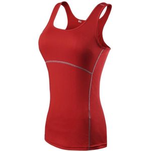 Tight Training Oefening Fitness Yoga Quick Dry Vest (Kleur: Rood formaat:XXL)