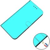 Voor Motorola Moto G Stylus (2021) Lmitated Mirror Surface Horizontal Flip Leather Case met houder & Card Slots & Wallet & Lanyard (Mint Green)