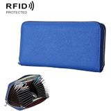 Antimagnetic RFID lederen paspoort / kaart houder / Package(Blue) van de sleutels van de auto