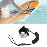 Surf bodyboard veiligheid hand touw TPU surfplank paddle slepen touw  de lengte na het uitrekken: 1 6 m (zwart)