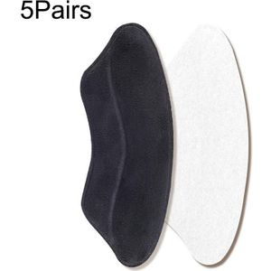 5 paar 062 high-heeled schoenen spons zachte anti-slijtage anti-slip hiel beschermende sticker (zwart)
