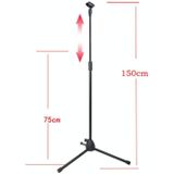ML01 Live Microfoon Lift Stand Vloer Microfoon Stand Stage Performance Verticaal Statief