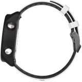 Voor Garmin Forerunner 245 Two-tone siliconen band (wit + zwart)