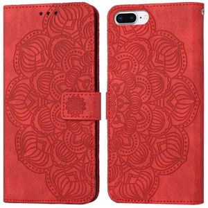 Mandala relif lederen telefoonhoesje voor iPhone 7 Plus / 8 Plus