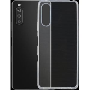 Voor Sony Xperia 10 III 0.75mm Ultradunne Transparante TPU Soft Protective Case (Transparant)