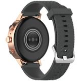 18mm Texture Siliconen Polsband Horloge Band voor Fossil Female Sport / Charter HR / Gen 4 Q Venture HR (Grijs)