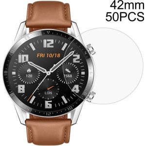 D42mm 50 Stks Ronde HD PET Film Watch Screen Protector