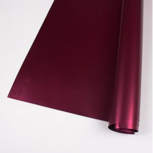 Mat platina papier bloem inpakpapier OPP materiaal boeket inpakpapier (wijn rood)