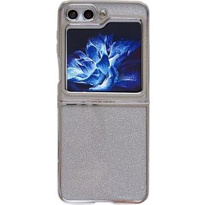 Voor Samsung Galaxy Z Flip5 Electroplating TPU Glitter Powder Phone Case (Zilver)