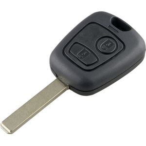 Voor PEUGEOT 206/307 2 knoppen intelligente afstandsbediening autosleutel met gentegreerde chip & batterij  zonder gegroefd  frequentie: 433MHz