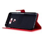 Voor LG K40S Crazy Horse Texture Horizontal Flip Leather Case met Holder & Card Slots & Wallet & Photo Frame(Red)