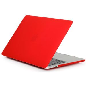 Laptop Frosted stijl PC beschermende case voor MacBook Pro 15 4 inch A1990 (2018) (rood)