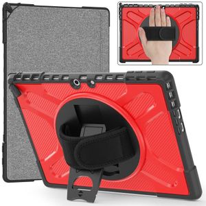 Voor MicroSoft Surface Pro 9 Draaibare Kickstand Grip Shockproof Tablet Case(Rood)