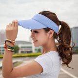 2 PC's lichtgewicht en comfortabel Visor Cap voor vrouwen in openlucht Golf Tennis met joggen verstelbare riem (blauw)