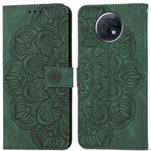 Voor Xiaomi Redmi Note 9t Mandala relif lederen telefoonhoesje