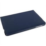 360 graden draaiend lederen hoesje met houder voor iPad mini 1 / 2 / 3 (donker blauw)