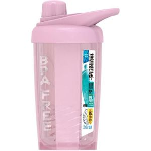 TC-1801 Milkshake Cup Plastic Fitness Sports Water Cup Shaking Cup  Kleur: Roze