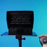 FEELWORLD TP10 draagbare 10-inch opvouwbare teleprompter met afstandsbediening lens adapter ring voor minder dan 10 inch smartphone / tablet (zwart)