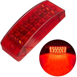 MK-142 DC12V-24V 21LEDs auto achterlicht stromend water knipperend randlicht (rood licht)