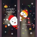 Window Glass Door Removable Christmas Festival Wall Sticker Decoration