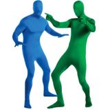 Foto Stretchy Body Green Screen Pak Video Chroma Sleutel Tight Suit  Grootte: 160cm (Green Split)