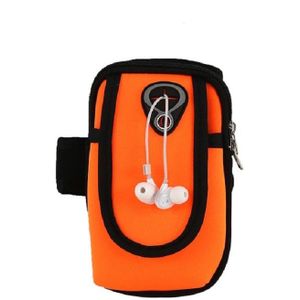 Running Mobile Phone Arm Bag Sports Mobile Phone Arm Sleeve (Orange)