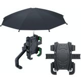 Motorfiets Waterdichte Zonnescherm Paraplu Mobiele Telefoon Navigatie Beugel (Achteruitkijkspiegel)