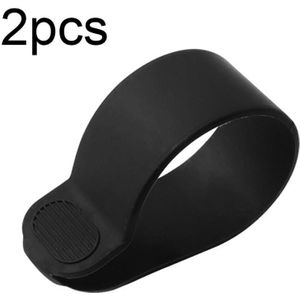 X0211 2 stks Scooter Accelerator Dial Siliconen Case Dial Cover Voor Xiaomi M365/1S/Pro/MAX G30/ES2 (Zwart)