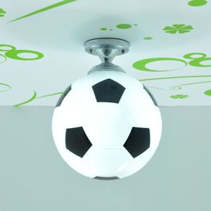 Creatieve woonkamer Restaurant Cafe voetbal vorm LED lamp Dome Light  diameter: 20cm (zwart)