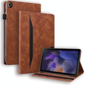 Voor Samsung Galaxy Tab A8 10.5 2021 Business Shockproof Horizontal Flip Leather Tablet Case met Wake-up Functie (Bruin)