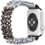 Voor Apple Watch 5 & 4 44mm / 3 & 2 & 1 42mm Pearl Crystal Watchband(Crystal Grey)